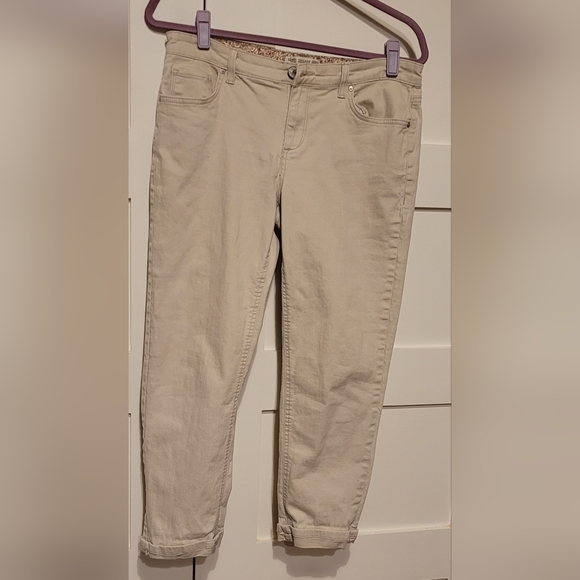Vintage America Cream Boyfriend Jeans - Picture 1 of 5